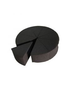 Black Pre-Cut Wedge Sponge